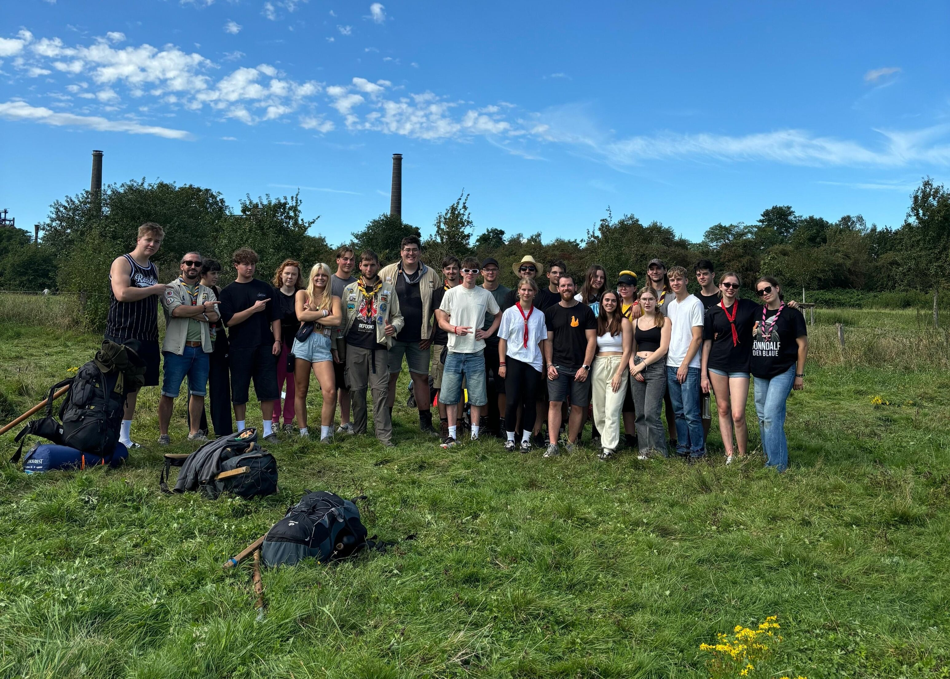 Ein Gruppenbild mit Stamm Silva und Lennep